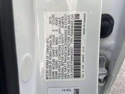 2022 Honda Civic Touring