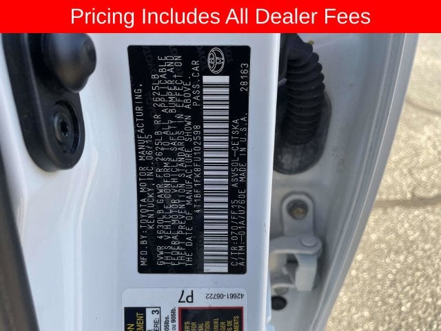2015 Toyota CAMRY SE
