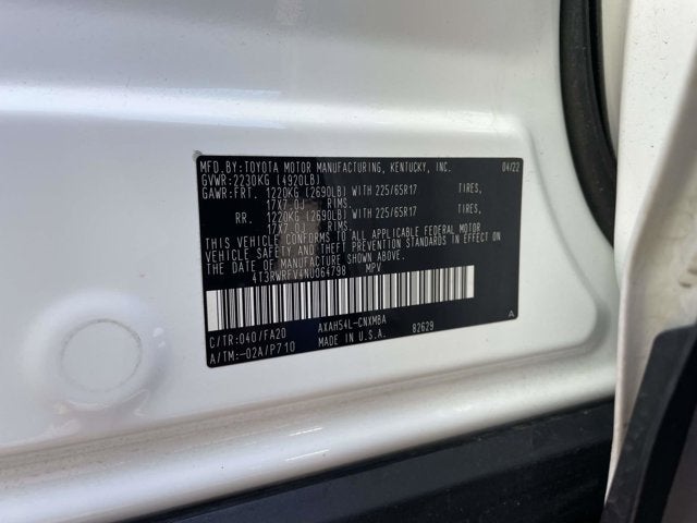 2022 Toyota RAV4 Hybrid XLE