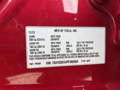 2023 Tesla Model Y Long Range