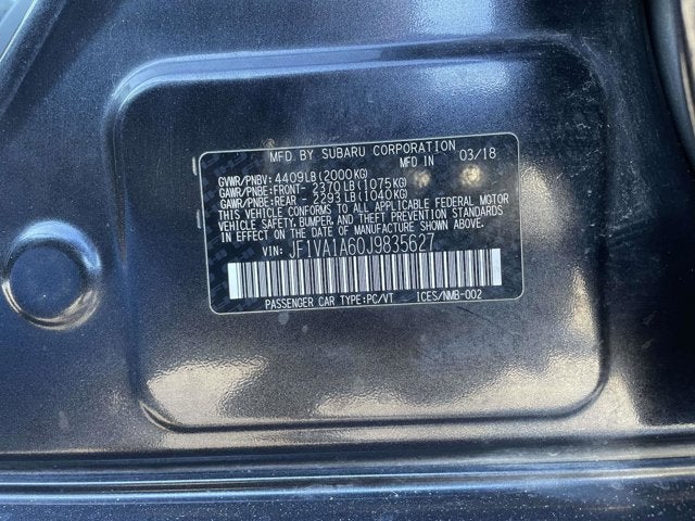 2018 Subaru WRX Base