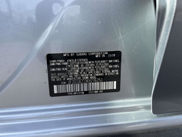 2019 Subaru Crosstrek 2.0i Premium