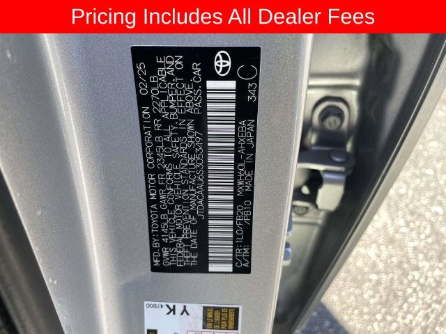 2025 Toyota Prius LE