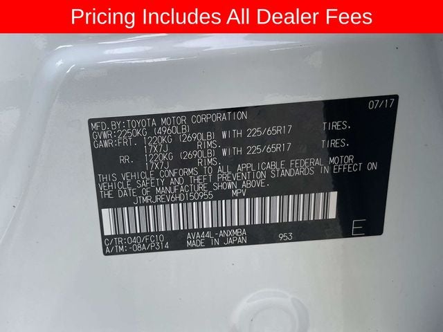2017 Toyota RAV4 Hybrid XLE