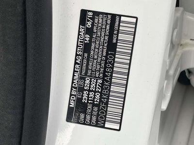 2019 Mercedes-Benz E-Class E 300