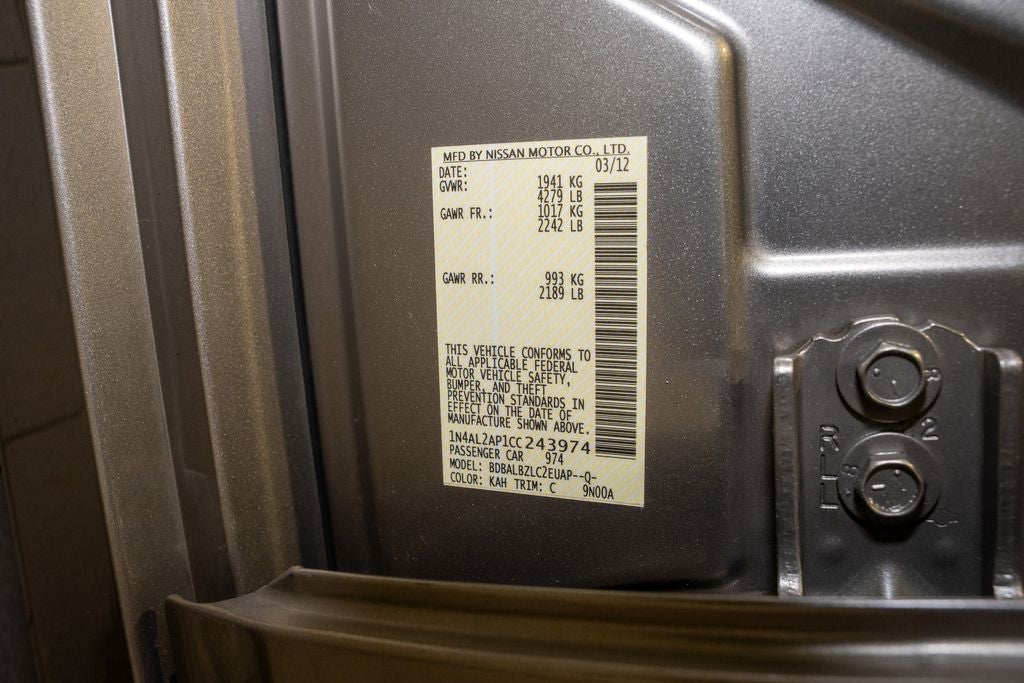 2012 Nissan Altima 2.5 S