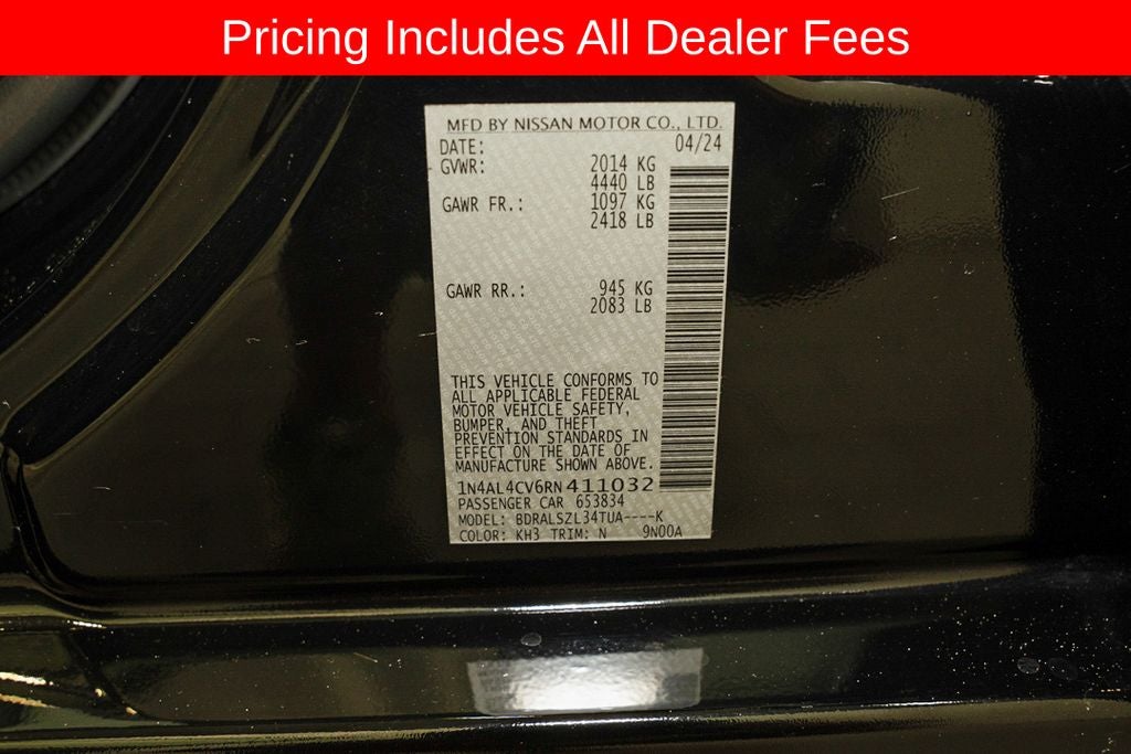 2024 Nissan Altima 2.0 SR
