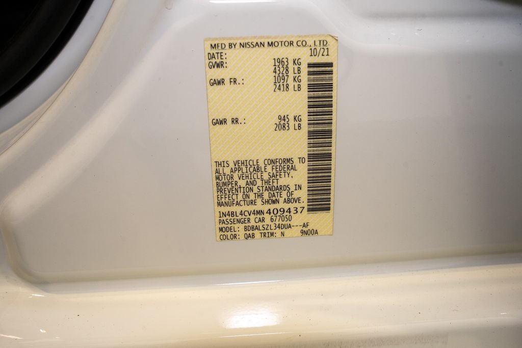 2021 Nissan Altima 2.5 SR