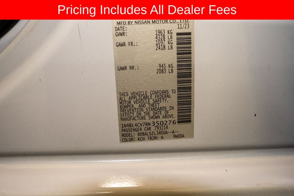 2024 Nissan Altima 2.5 SR