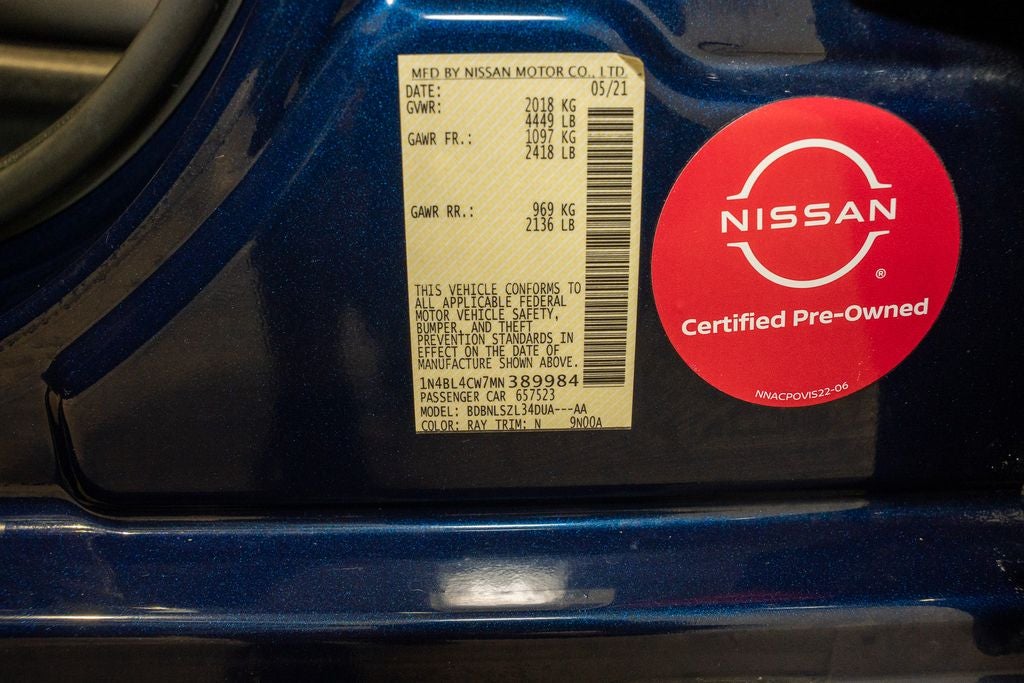 2021 Nissan Altima 2.5 SR