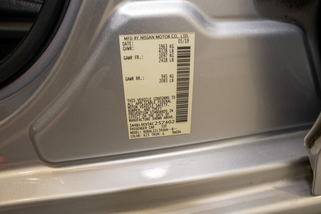 2019 Nissan Altima 2.5 SL