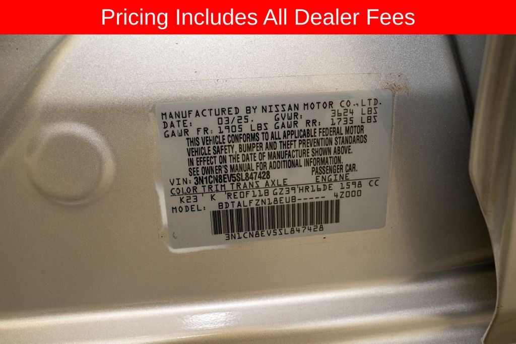 2025 Nissan Versa 1.6 SV