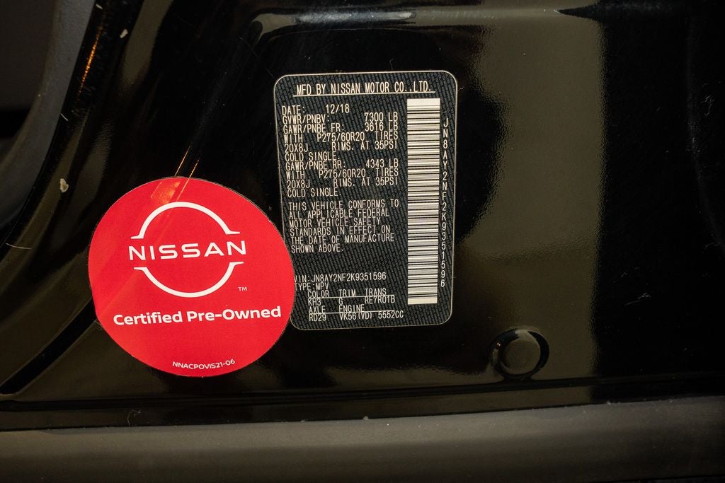 2019 Nissan Armada Platinum