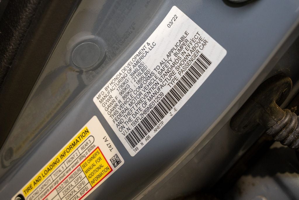 2022 Honda Civic Sport