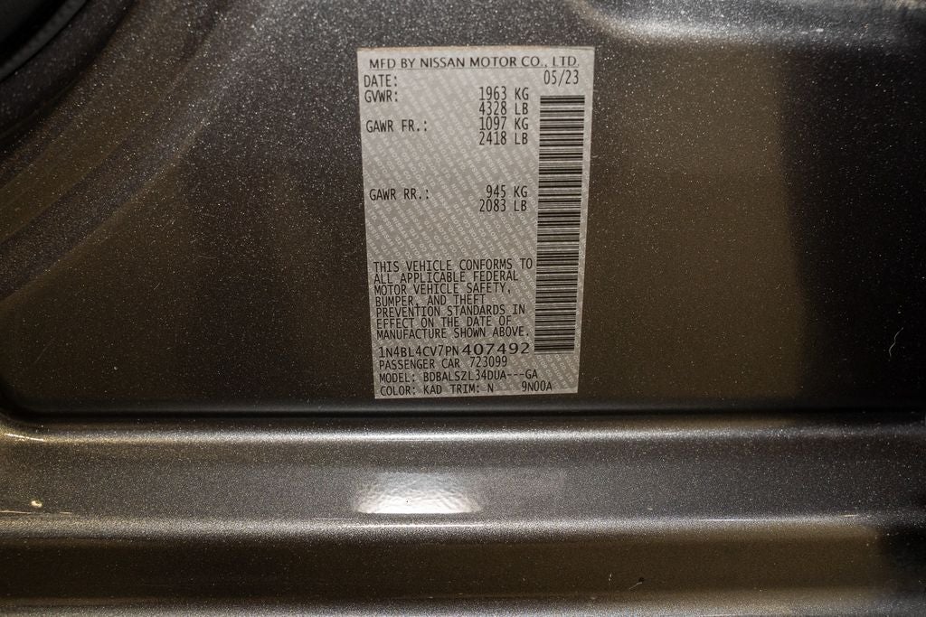 2023 Nissan Altima 2.5 SR