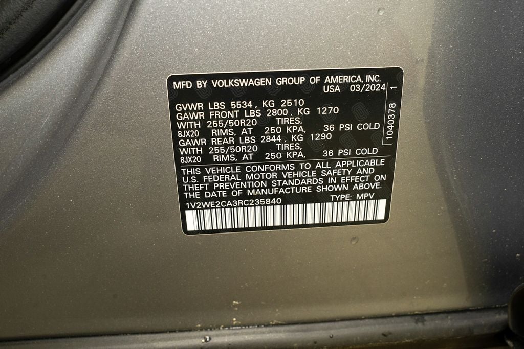 2024 Volkswagen Atlas Cross Sport 2.0T SE w/Technology