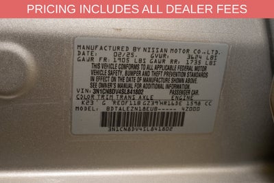 2025 Nissan Versa 1.6 S