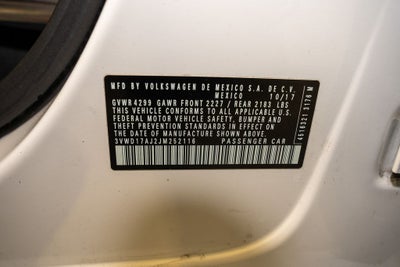 2018 Volkswagen Jetta 1.8T SE Sport