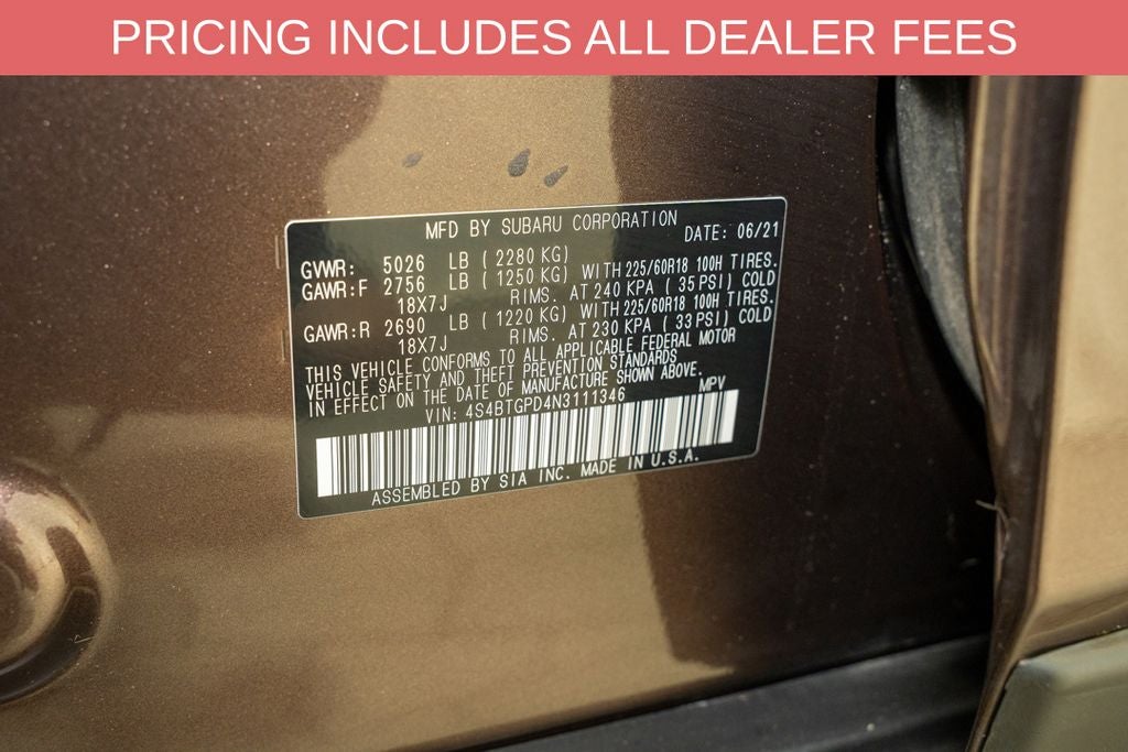 2022 Subaru Outback Touring XT