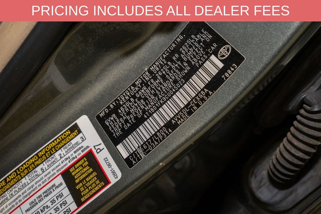 2012 Toyota Camry Hybrid XLE