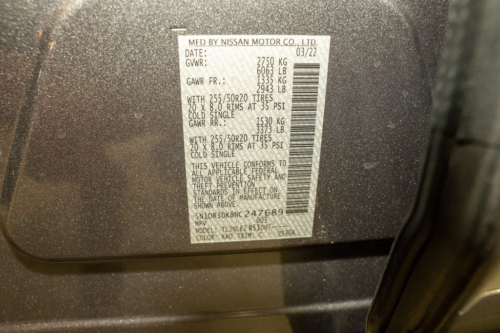 2022 Nissan Pathfinder Platinum