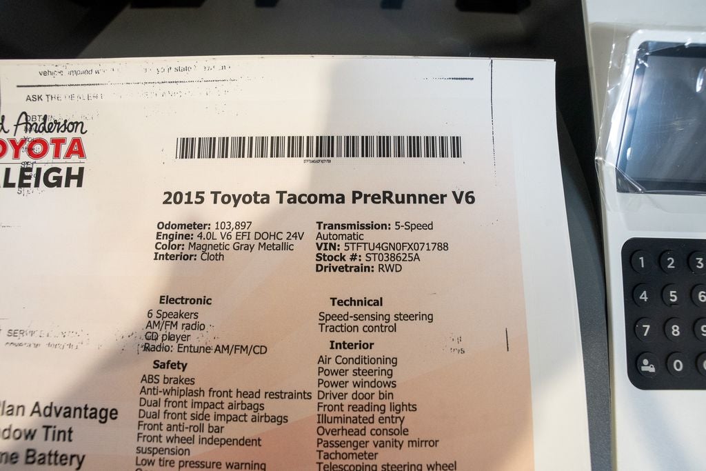 2015 Toyota Tacoma PreRunner V6