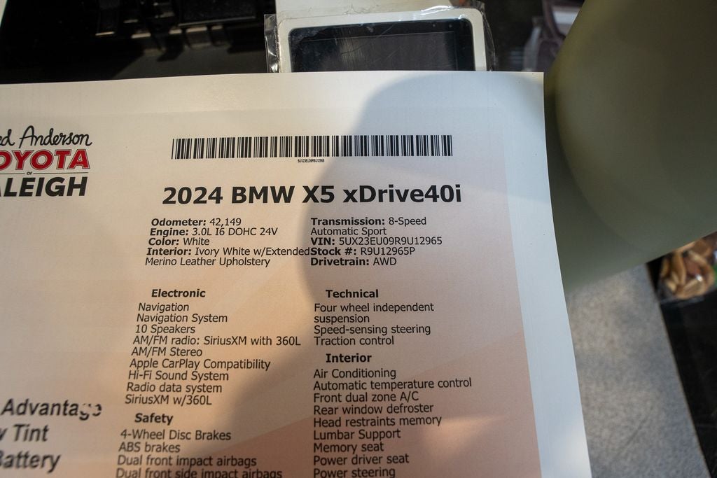 2024 BMW X5 xDrive40i