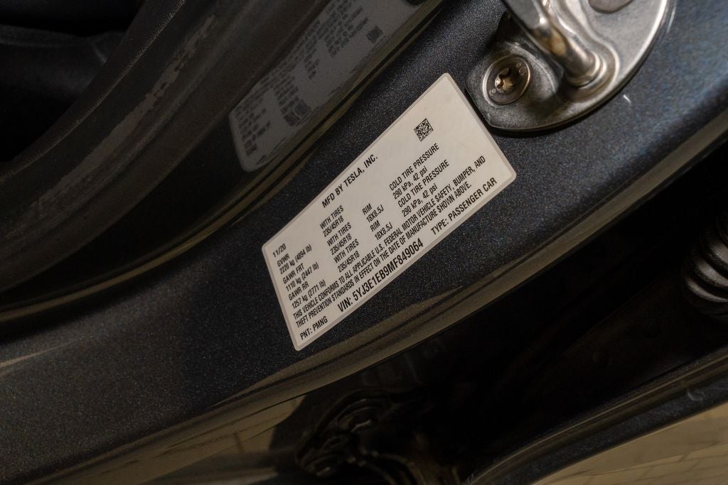 2021 Tesla Model 3 Long Range