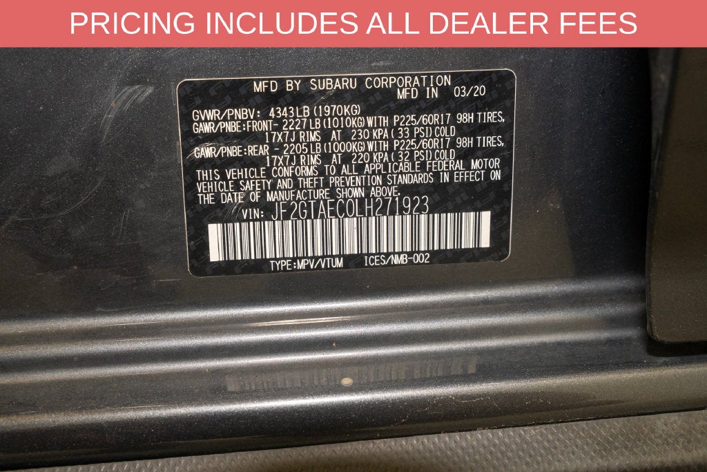 2020 Subaru Crosstrek Premium