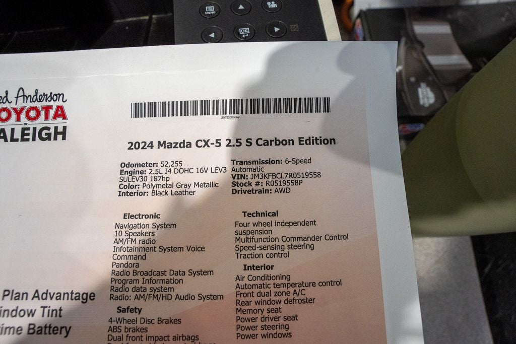 2024 Mazda Mazda CX-5 2.5 S Carbon Edition