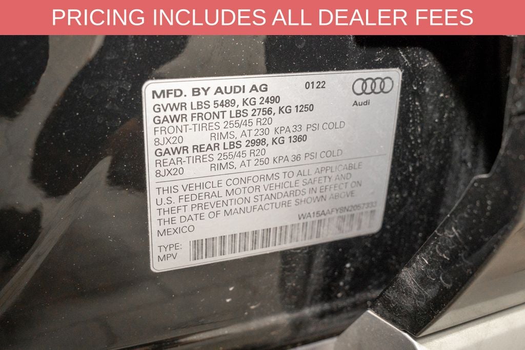 2022 Audi Q5 Sportback 45 S line Premium Plus quattro