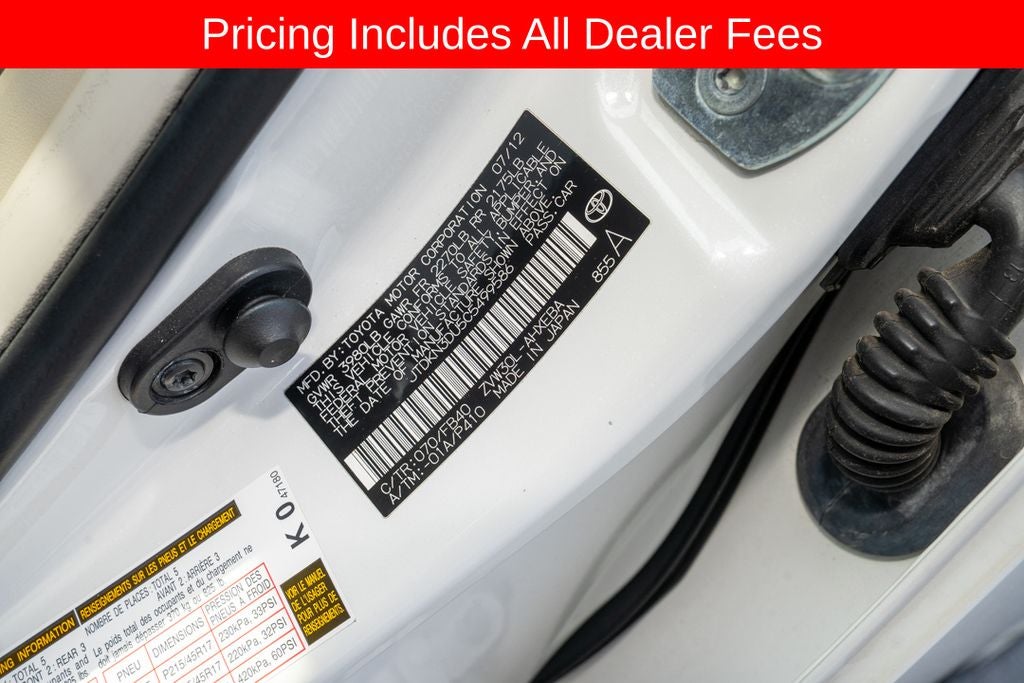 2012 Toyota Prius Two
