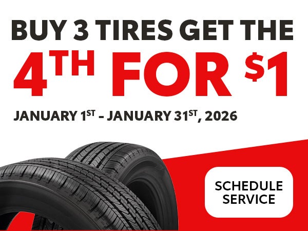 Buy 3 Tires, Get the 4th for $1