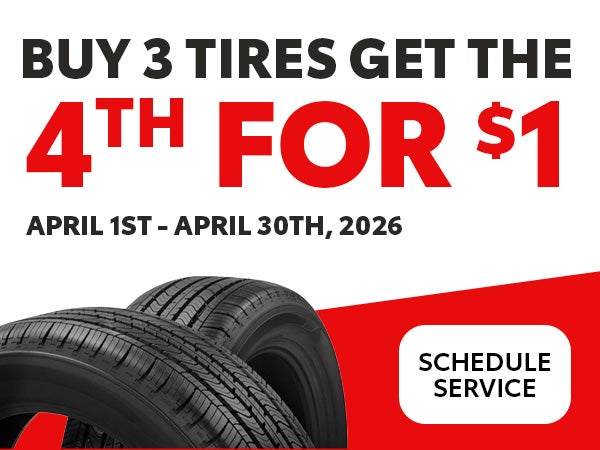 Buy 3 Tires, Get the 4th for $1