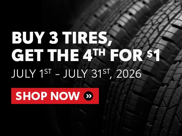 Buy 3 Tires, Get the 4th for $1