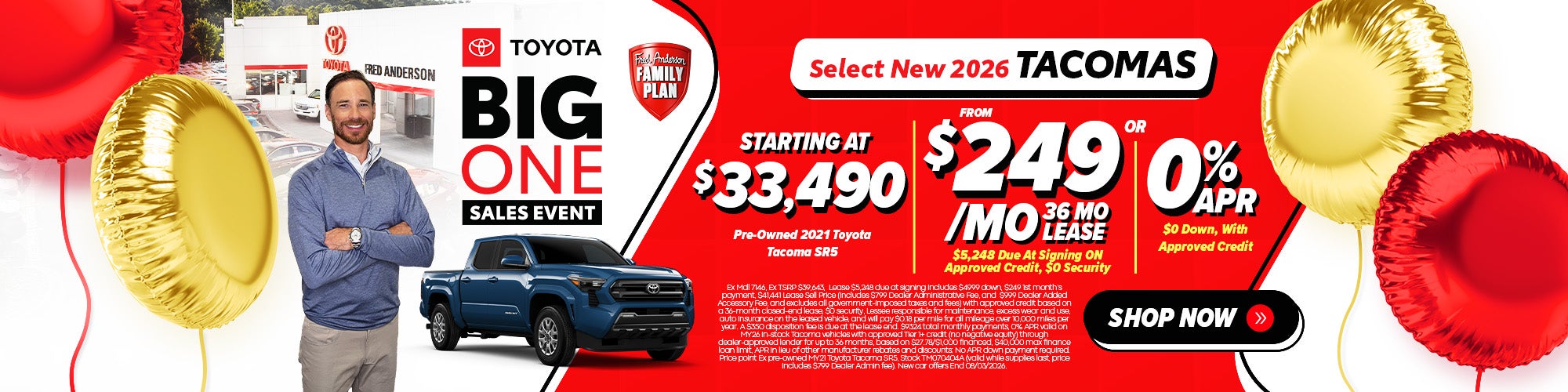 Select New 2026 Tacomas