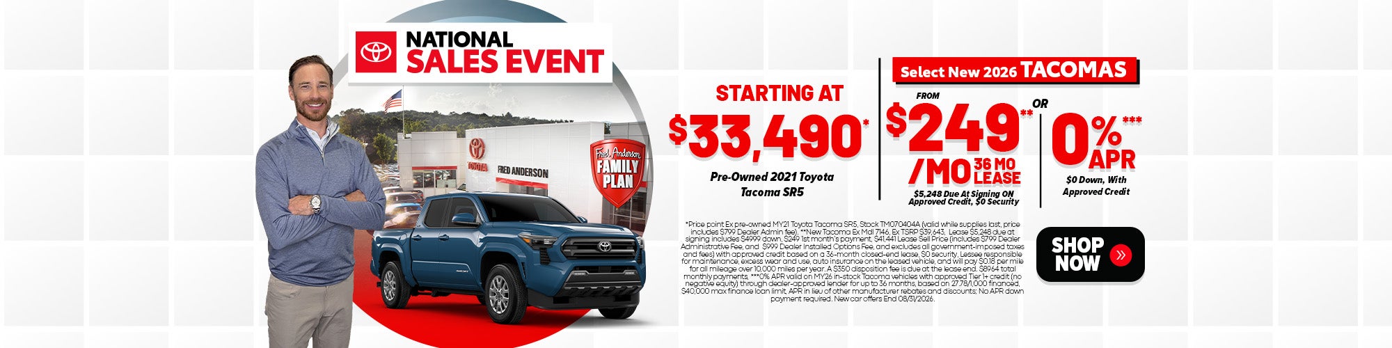 Select New 2026 Tacomas