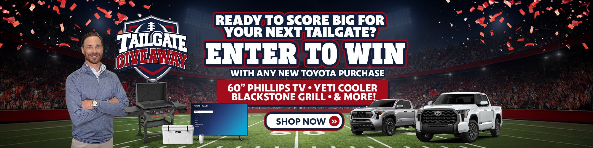 Tailgate giveaway